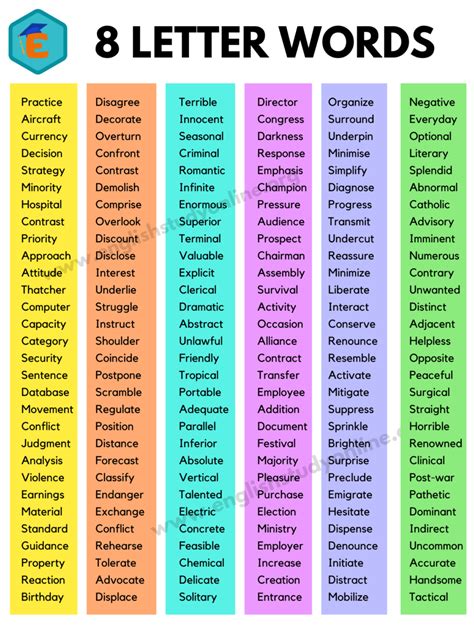 framework 8 letters